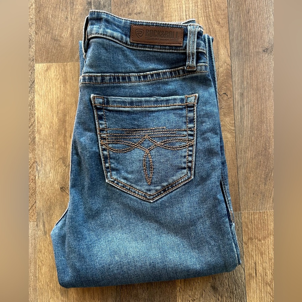 Rock & Roll Cowgirl Blue Boot Cut Jeans